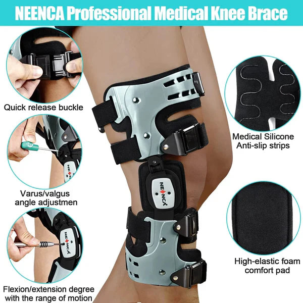 Avelena | ArthroGuard™ | Osteoarthritis Entlastungsbandage für das Knie | Mediale & laterale Unterstützung | Knochen-auf-Knochen-Arthritis-Linderung für Schmerzmanagement