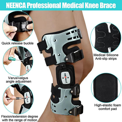 Avelena | ArthroGuard™ | Osteoarthritis Entlastungsbandage für das Knie | Mediale & laterale Unterstützung | Knochen-auf-Knochen-Arthritis-Linderung für Schmerzmanagement