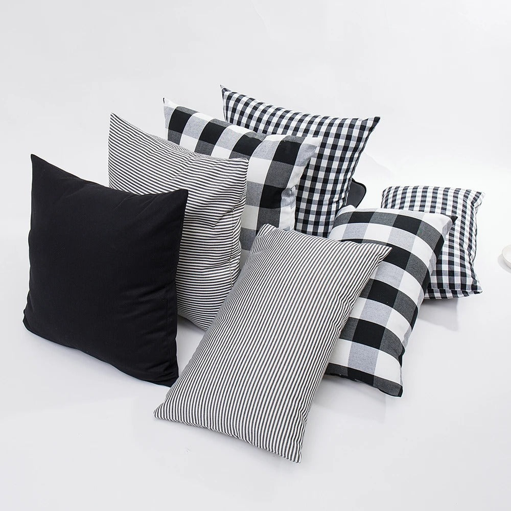 Avelena | Stilvolle Marbreluxe Kissenhülle Moderne Streifen Kissenhülle für Elegante Interieurs