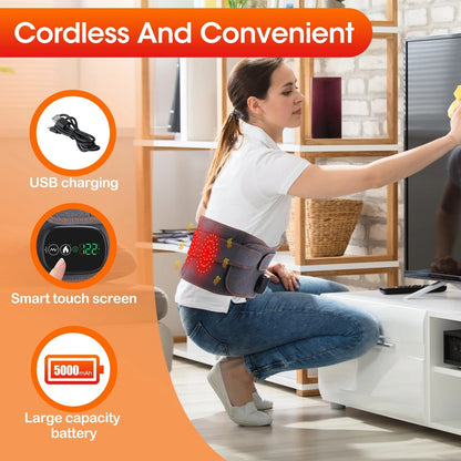 Avelena | Beheizte Lendenwirbelstütze - Verstellbare Wärmebehandlung zur Schmerzlinderung