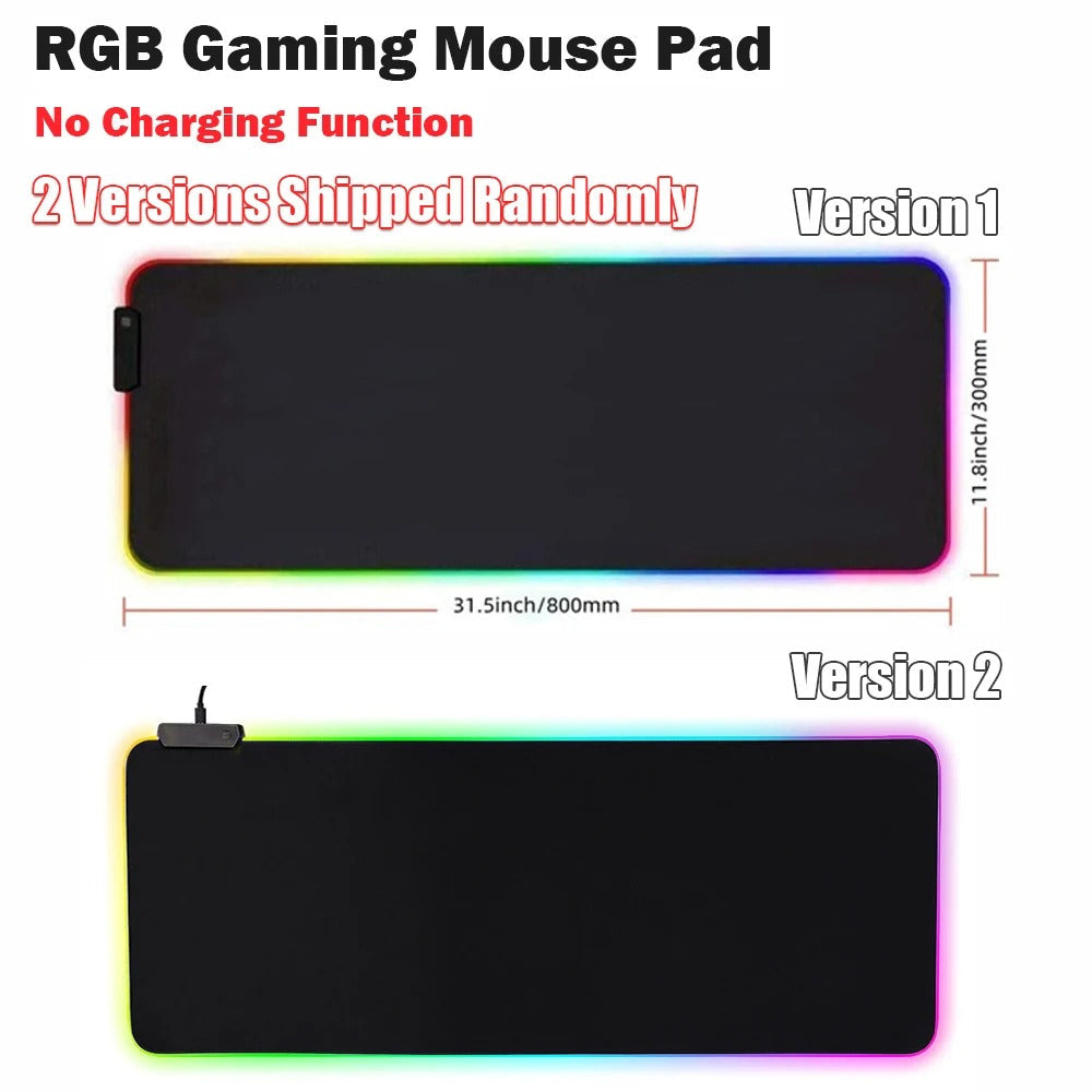 Avelena | Drahtlose Lade-Desktopmatte | RGB Dual Charging Pad für iPhone, Tastatur & Maus, Premium-Desktopmatte