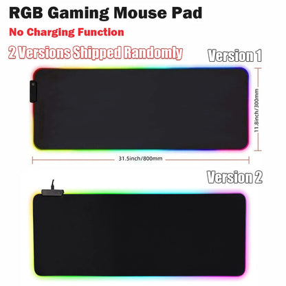 Avelena | Drahtlose Lade-Desktopmatte | RGB Dual Charging Pad für iPhone, Tastatur & Maus, Premium-Desktopmatte