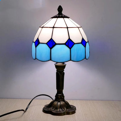 Avelena | Tischlampe LED Barock Retro E27 - Vintage Tiffany-Glas
