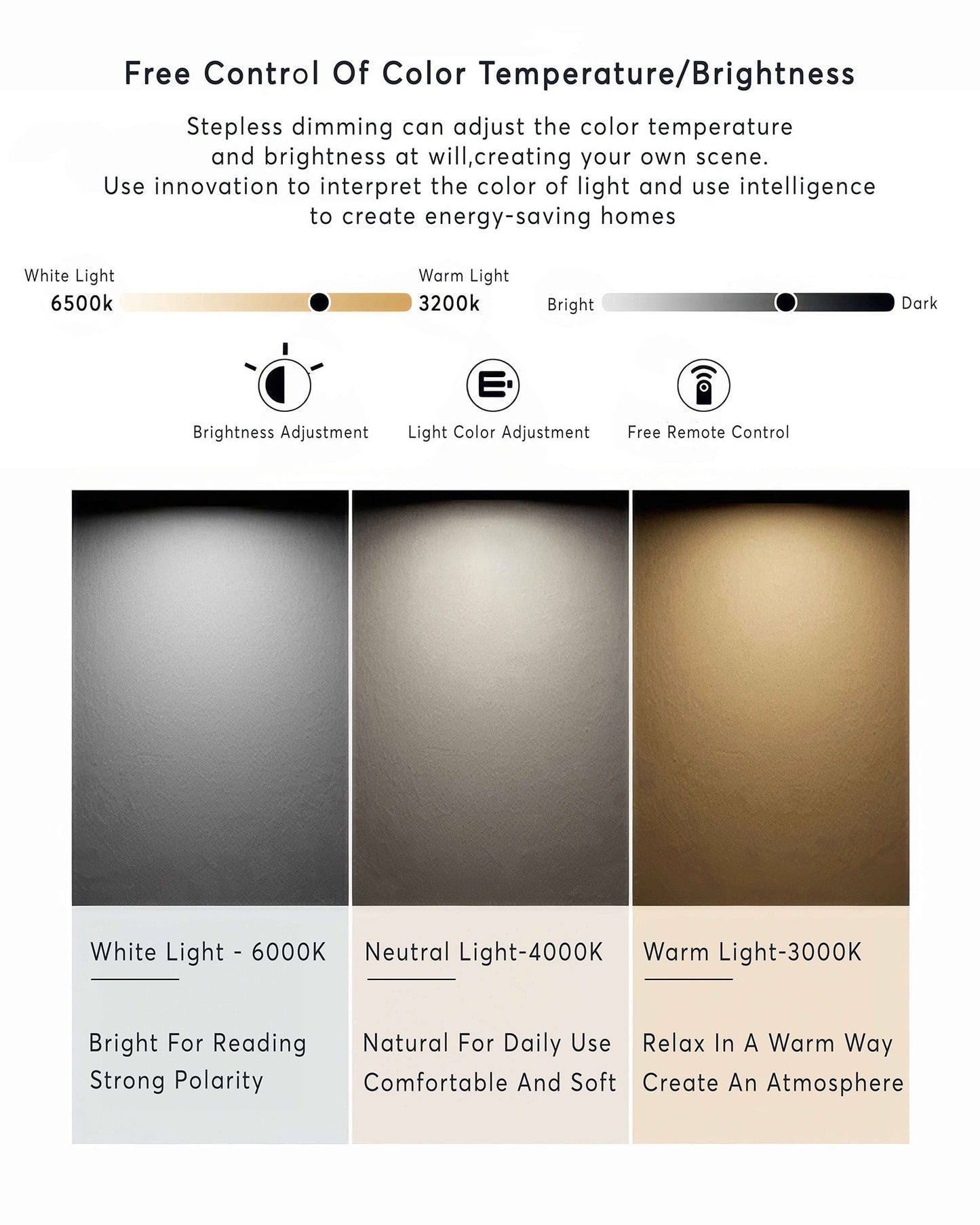 Avelena | Drehbare Wandlampe mit nordischer Holzmaserung