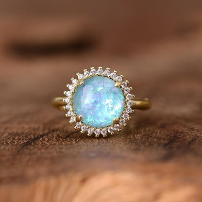 Avelena | Glow Ring - Mystischer Cocktailring mit elegantem Design