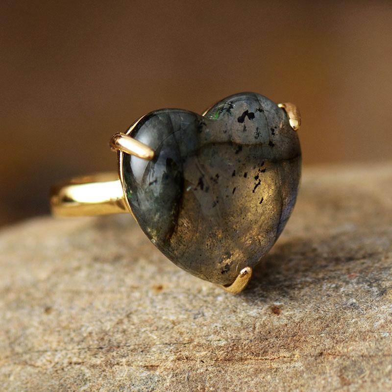 Avelena | Ring Elegante Edelstein Schmuck