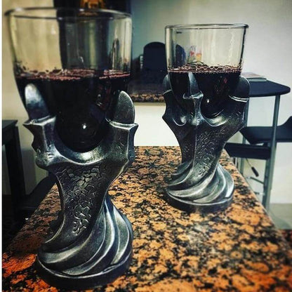 Avelena | Mittelalterlicher Drachenkrallen-Wodka- und Weinkelch