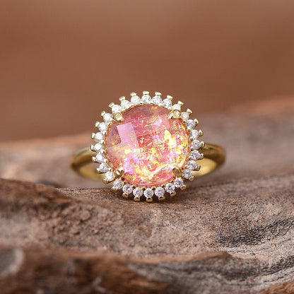 Avelena | Glow Ring - Mystischer Cocktailring mit elegantem Design