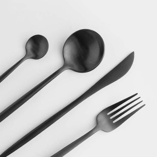 Avelena Schwarzes Besteckset – Hochwertig & Modern für jeden Anlass