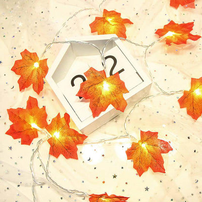Avelena | Ahornblätter Herbst Lichterketten