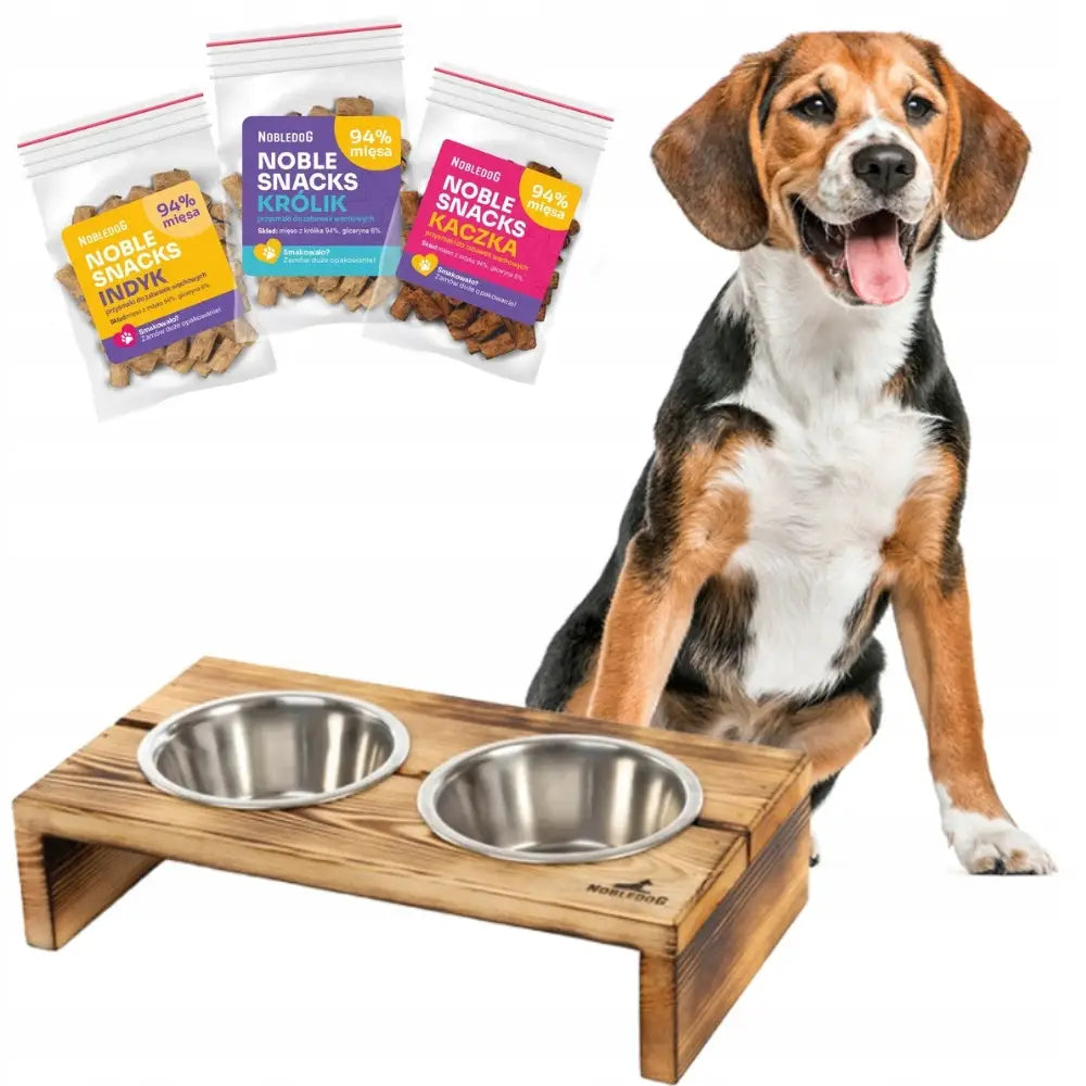 Avelena | Futterstation aus Holz für Mittelgroße Hunde