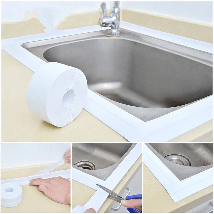 Avelena | Selbstklebender Dichtungsstreifen | Wasserdicht & Schimmelresistent | Flexibel Zuschneidbar | PE-Material