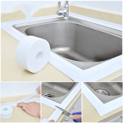 Avelena | Selbstklebender Dichtungsstreifen | Wasserdicht & Schimmelresistent | Flexibel Zuschneidbar | PE-Material