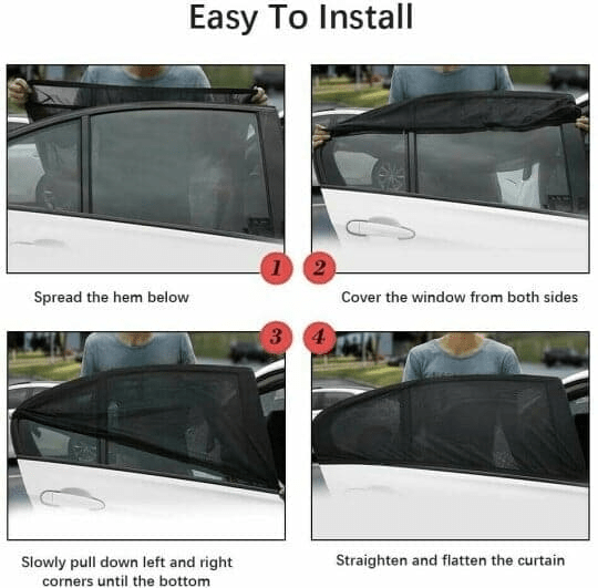 Avelena | Ultra Smart Auto-Sonnenschutz | Jalousien für Autofenster