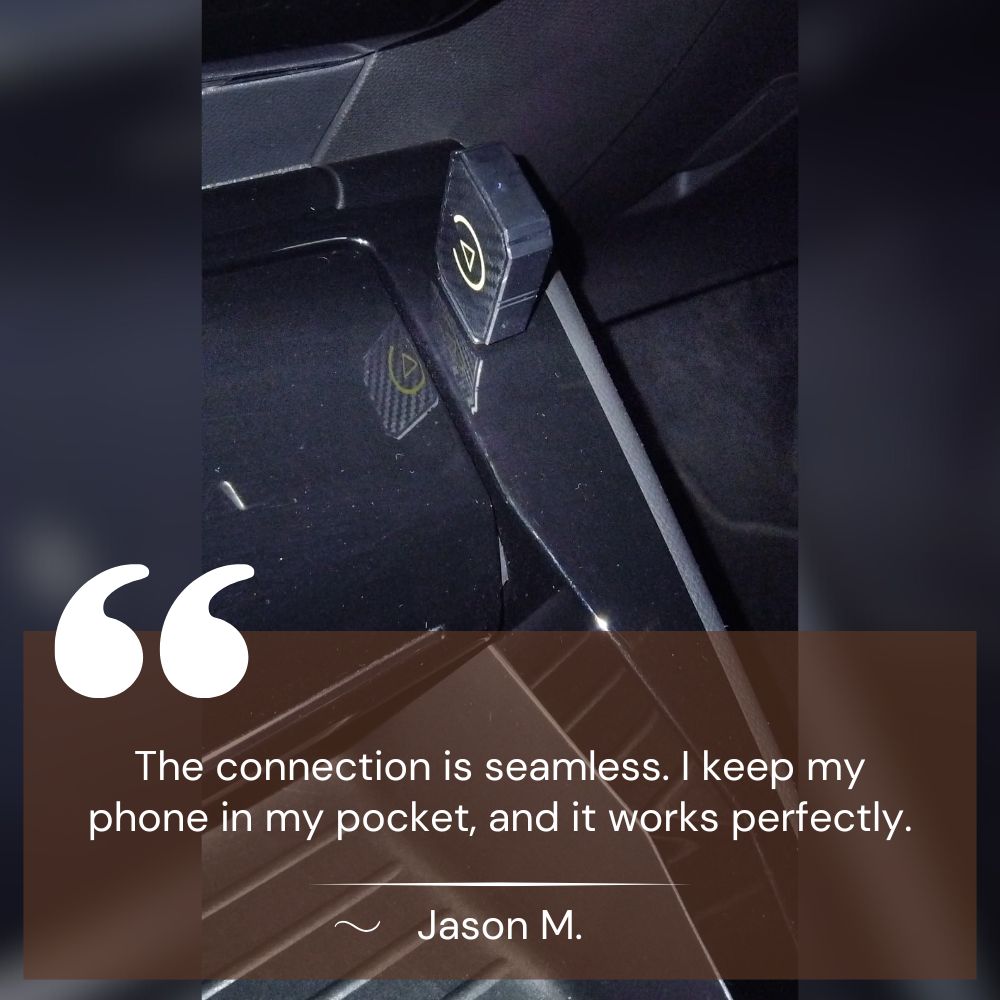 Avelena | Mini Wireless CarPlay Adapter | Schnelles, stabiles Streaming für 800+ Autos & alle iPhones (iOS 10+)