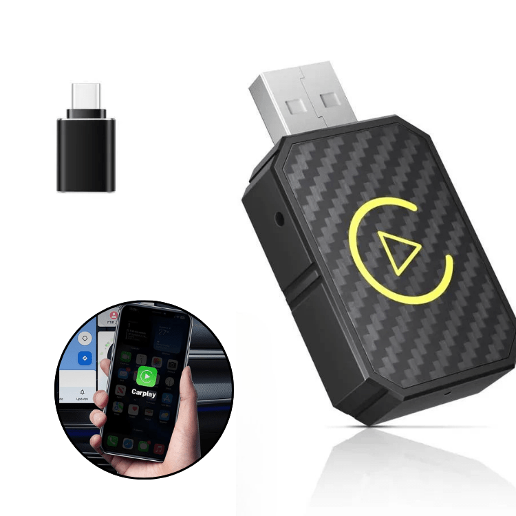 Avelena | Mini Wireless CarPlay Adapter | Schnelles, stabiles Streaming für 800+ Autos & alle iPhones (iOS 10+)
