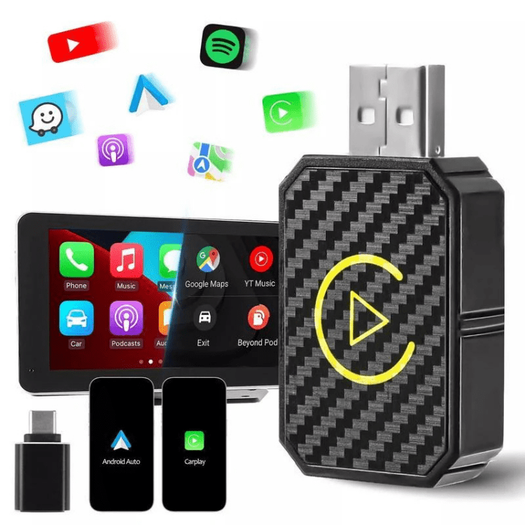 Avelena | Mini Wireless CarPlay Adapter | Schnelles, stabiles Streaming für 800+ Autos & alle iPhones (iOS 10+)