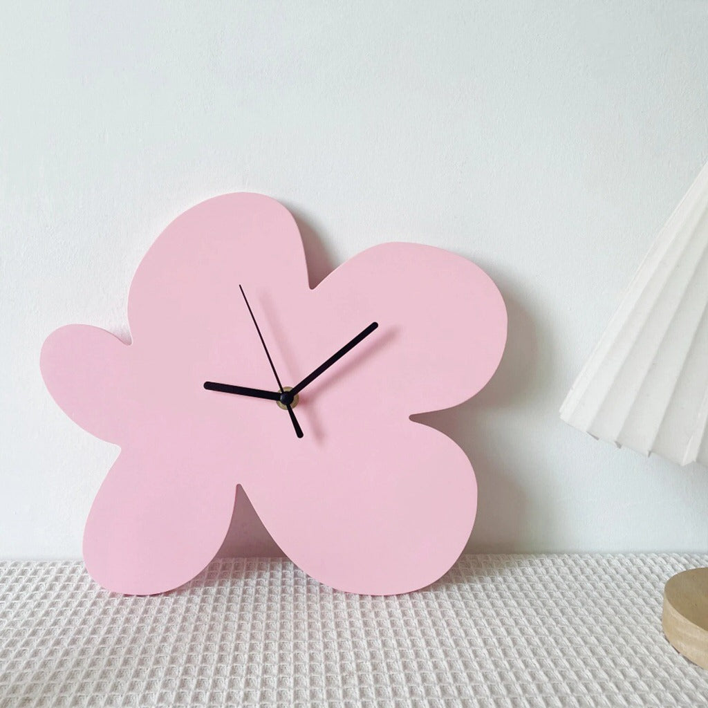 Avelena | Blumen Blob Acryl Wanduhr