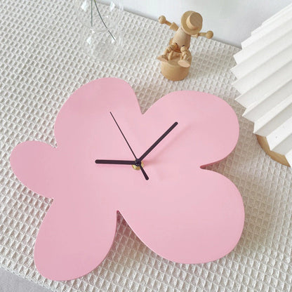 Avelena | Blumen Blob Acryl Wanduhr