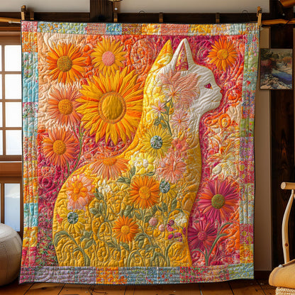 Avelena | Blumen Katze Teppich