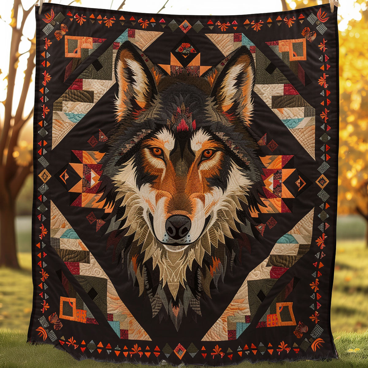 Avelena | Wolf Native American Quilt