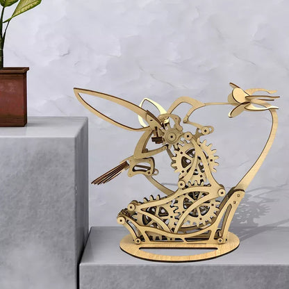 Avelena | 3D Holz Mechanische Kolibri und Holz Mechanische Schildkröte