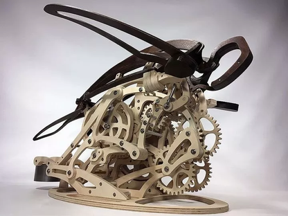 Avelena | 3D Holz Mechanische Kolibri und Holz Mechanische Schildkröte