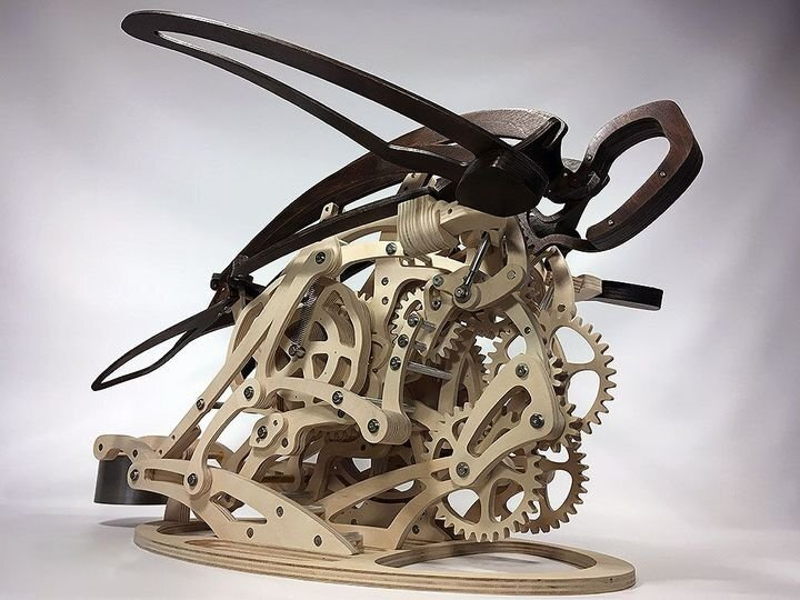 Avelena | 3D Holz Mechanische Kolibri und Holz Mechanische Schildkröte