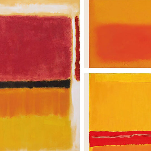 Avelena | ArtLuxe Moderne Abstrakte Rothko Wandkunst Poster | Leinwand | Minimalistisches Design | Deko für Wohnzimmer & Büro