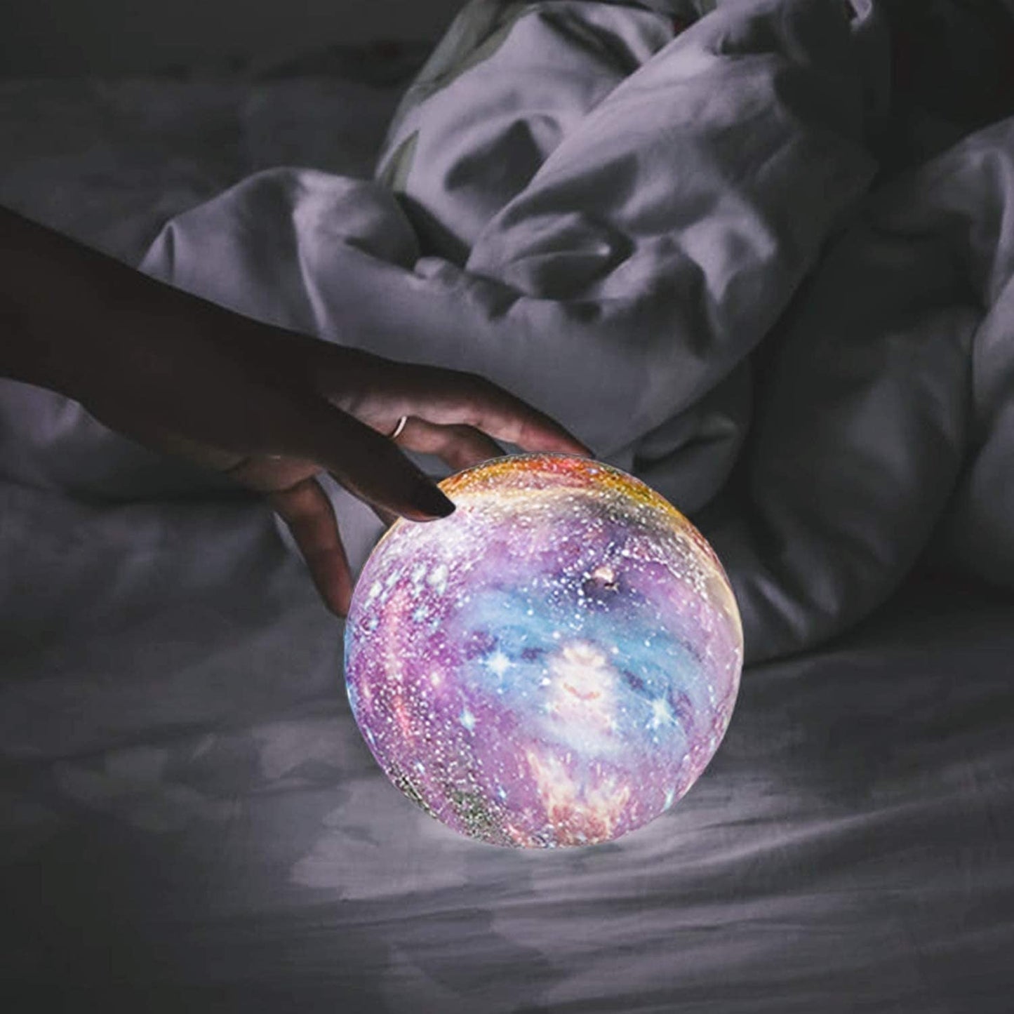 Avelena | Moonbright Lampe Traumhafte Sterne Nachtlicht mit Wiederaufladbarem Touch-Control