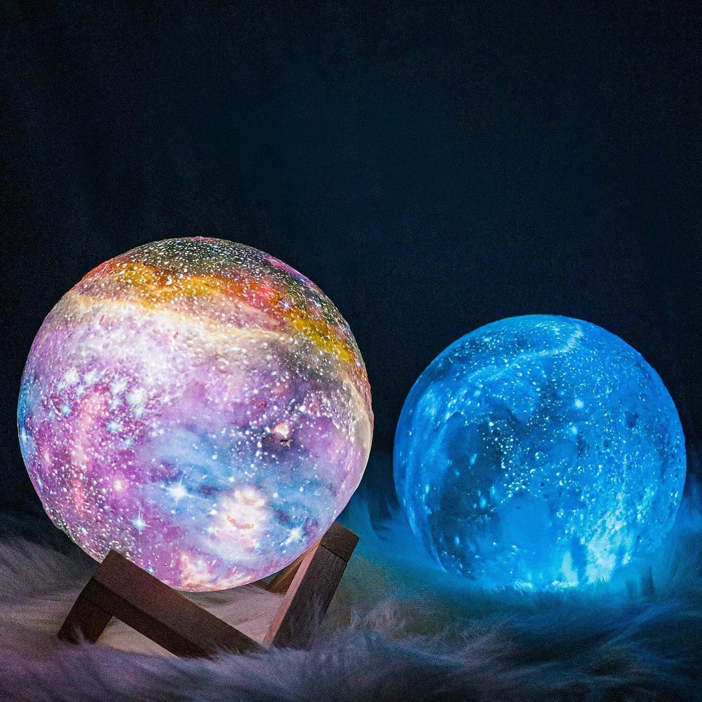 Avelena | Moonbright Lampe Traumhafte Sterne Nachtlicht mit Wiederaufladbarem Touch-Control