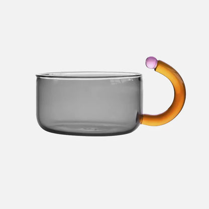 Avelena | Farbe Bloom Glas Teekanne & Tassen Set