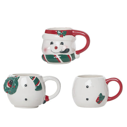 Avelena | Dolomite Stable Schneemann Becher, Set mit 3