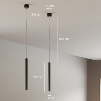 Avelena | RayAura Minimalistische LED Pendelleuchte | Modernes Design | Elegante Deckenlampe für Wohnzimmer & Büro