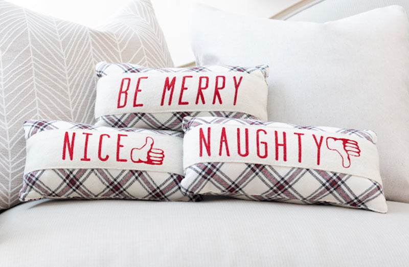 Avelena | Naughty Or Nice Kissen Set