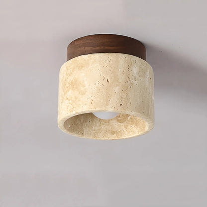 Avelena | Lumizen Luxe Japanisch Inspiriertes Led Stimmungslicht mit Travertin und Holz