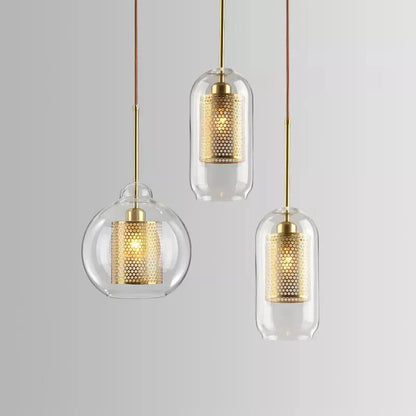 Avelena | UrbanBeam – Stilvolle Eisen- und Glas-Hängeleuchte