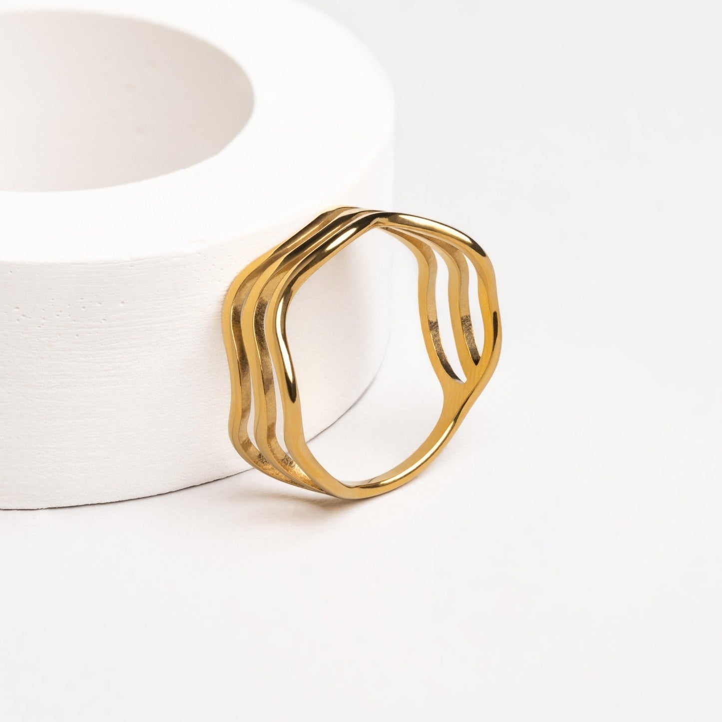 Avelena | Ring mit Wellenmuster Nerida
