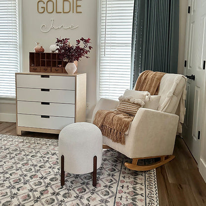 Avelena | 19 Zoll Boucle Ottoman, Wählen Sie Die Farbe