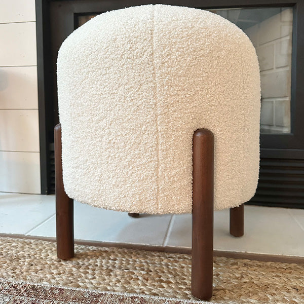 Avelena | 19 Zoll Boucle Ottoman, Wählen Sie Die Farbe