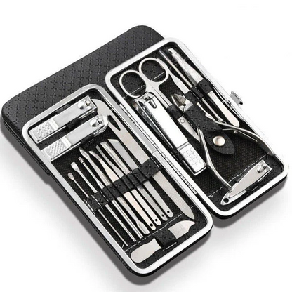 Avelena | 19 in 1 Edelstahl Maniküre Set Nagelknipser Kit