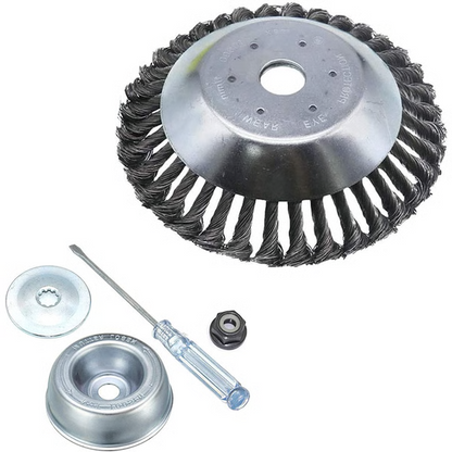 Avelena | Carbonstahl Unkrautbürste Trimmer – Unzerstörbarer Kopf