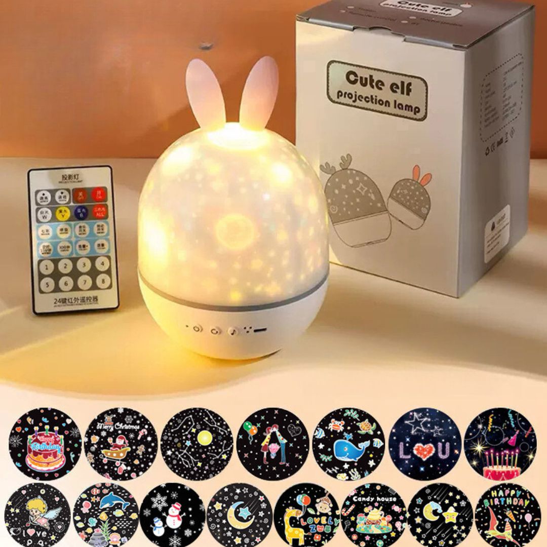 Avelena | Magische Kinderzimmer-Lampe mit Sterneneffekt