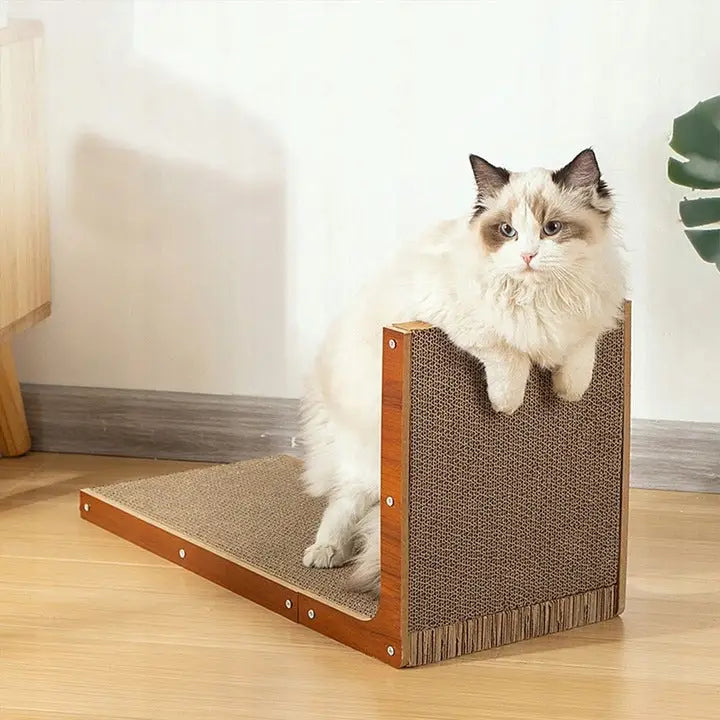 Avelena | Pappkrake für Katzen Eckige Vertikale Kratzspielzeug mit Katzenminze