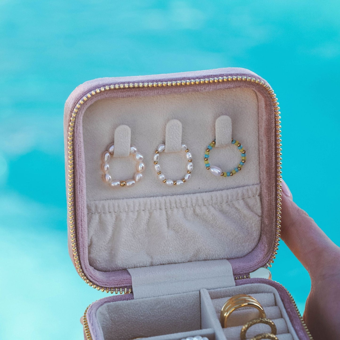 Avelena | Ozean Perlenring für Damen Einzigartiger Perlenschmuck