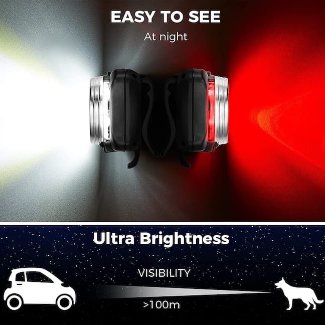 Avelena | Waglight Leuchtendes Led Hundehalsband/Geschirr Taschenlampe - Aufladbar