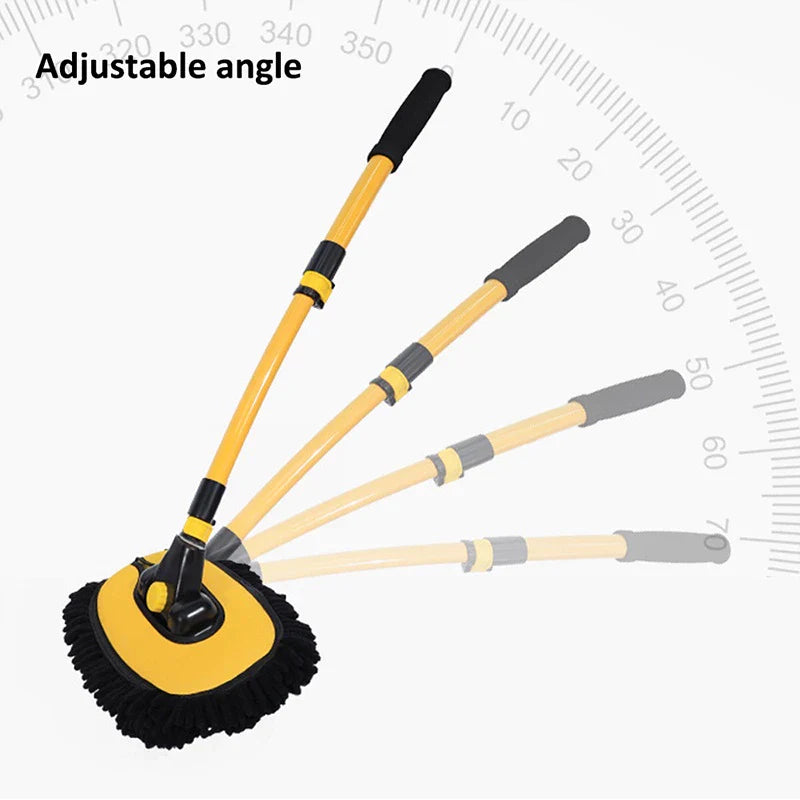 Avelena | Autowaschen Mop – Verstellbares, kratzfreies Reinigungswerkzeug für Autos, Fenster &amp; Mehr