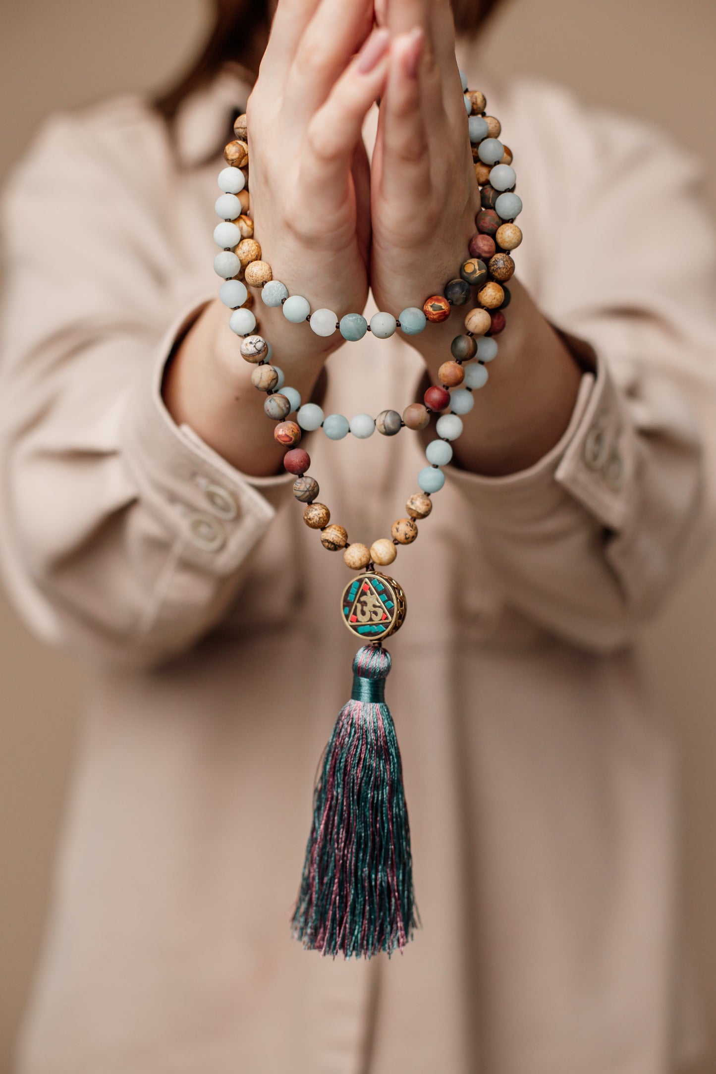 Avelena | Mala Perlenhalskette - Spirituelles Accessoire