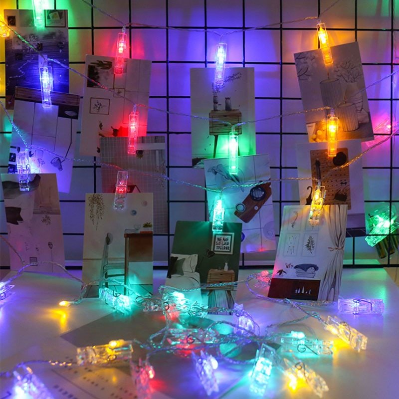 Avelena | Foto Clips LED Fairy String Lights für Bilder