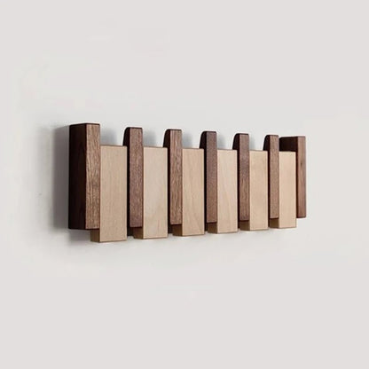 Avelena | WOODSONATA – Handgefertigte Holz-Wandgarderobe im Piano-Stil